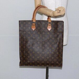 LOUIS VUITTON Monogram Sac Plat Hand Bag